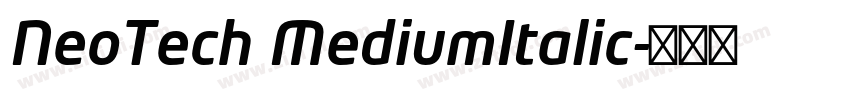 NeoTech MediumItalic字体转换